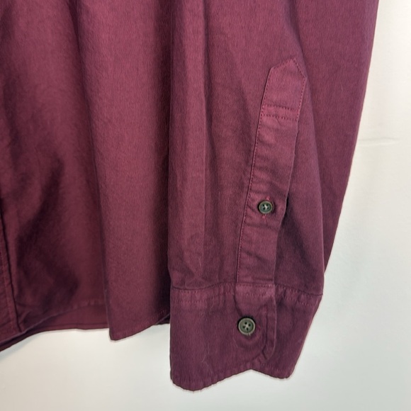 Men’s J Crew Factory Burgundy Garment Dyed Oxford Shirt. Size XXL. NWT - Picture 6 of 12